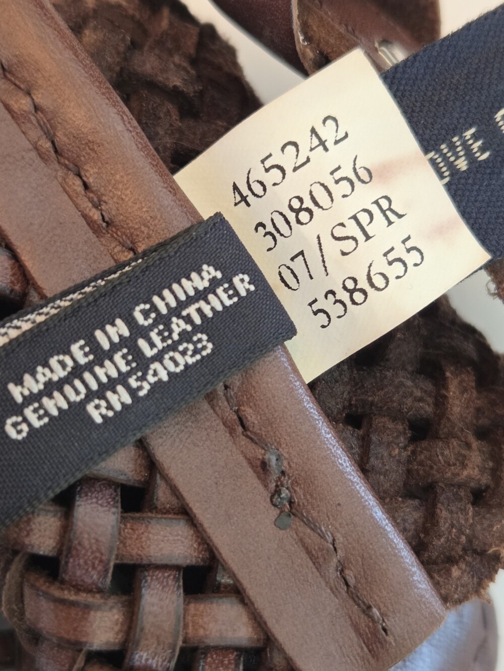 Banana Republic Leather Chocolate Brown Wide Braided Belt M Leather Buckle - Picture 14 of 16